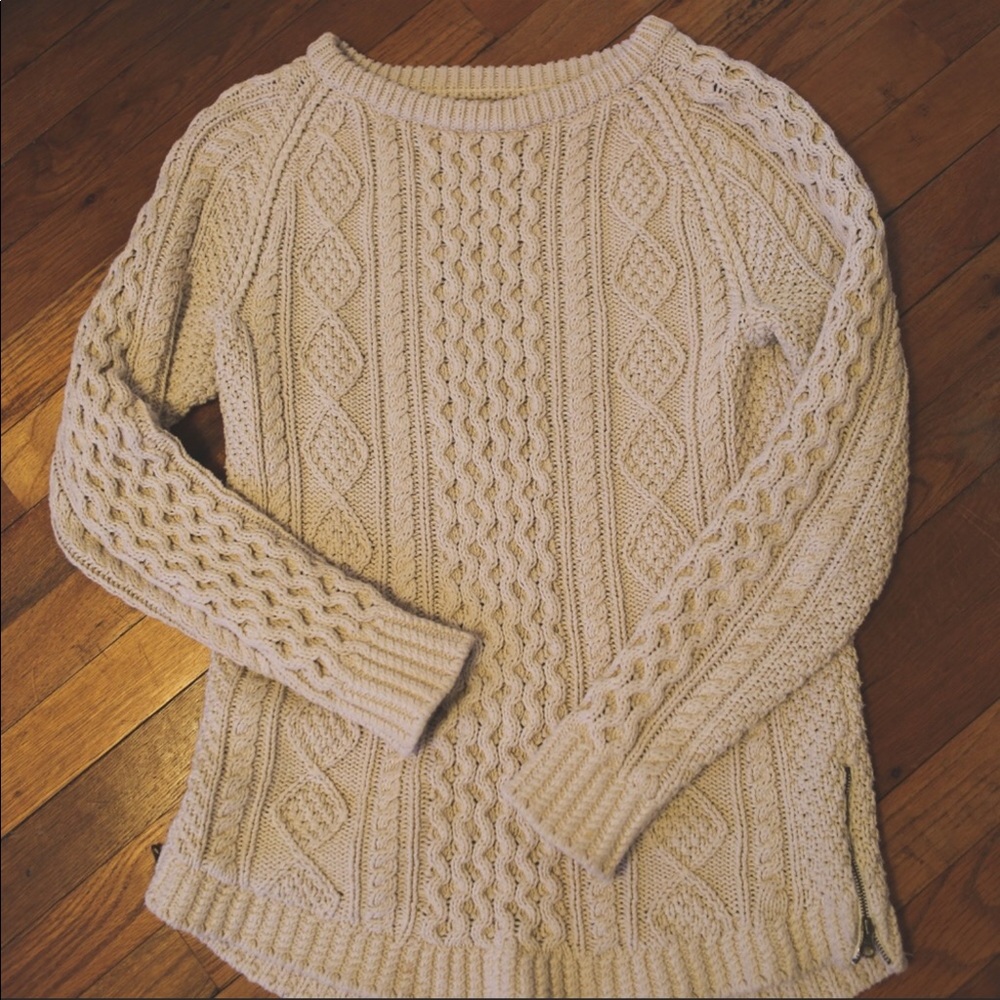 Signature cotton fisherman tunic sweater